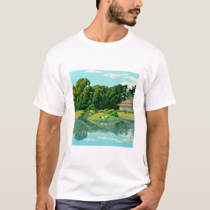 T-shirt ukiyoe hasui No50 Okayama Korakuen