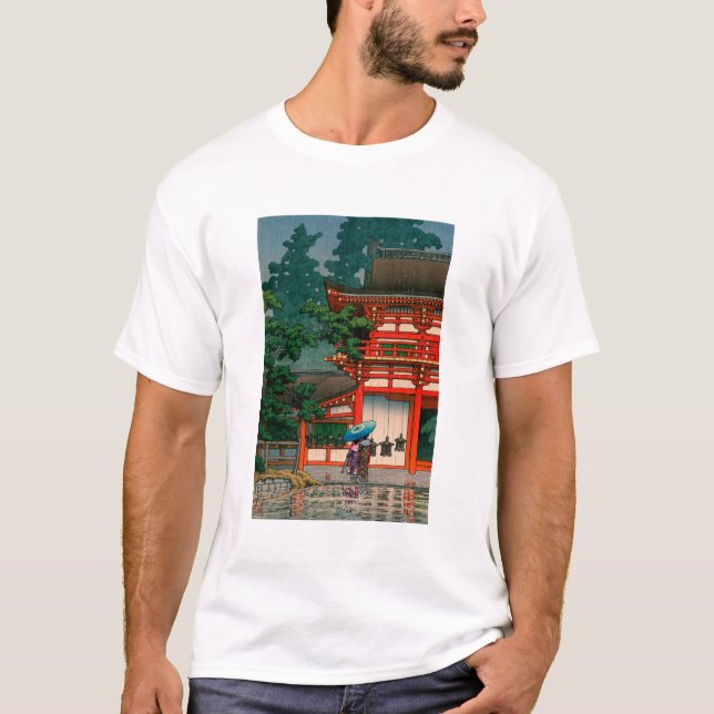 T-shirt ukiyoe hasui No62 Kasuga Shrine in Nara (Devant)