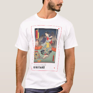 T-shirt ukiyoe - tengukozō Kiritarō - Magicien japonais -