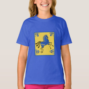 T-shirt Ukraine Art populaire slave traditionnel
