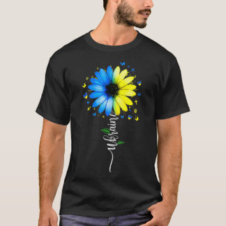 T-shirt Ukraine Drapeau Tournet Ukraine Vintage Ukraine F