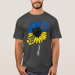T-shirt Ukraine Drapeau Tournet Vintage Ukraine Soutien U