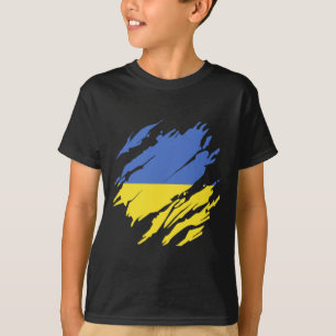 T-shirt Ukraine Drapeau ukrainien Fierté Racines Patrimoin