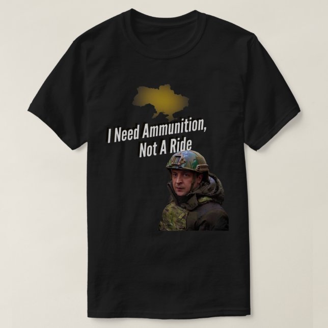 T-shirt Ukraine Drapeau ukrainien Volodymyr Zelensky.png (Design devant)