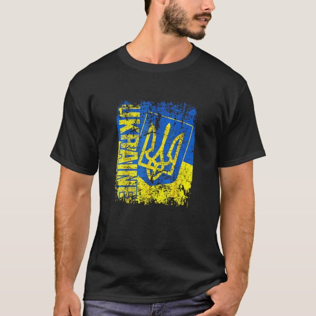 T-shirt Ukraine Flag I Stand With Ukraine Ukrainian Love (Devant)