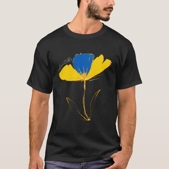 T-shirt Ukraine 'Indomptable' L'Esprit Ukrainien Invincibl (Devant)