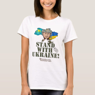 T-shirt Ukraine Kazakhstan Zelensky soutien à l'Ukraine