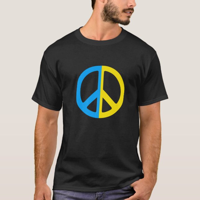 T-shirt Ukraine La Paix Est Avec L'Ukraine (Devant)