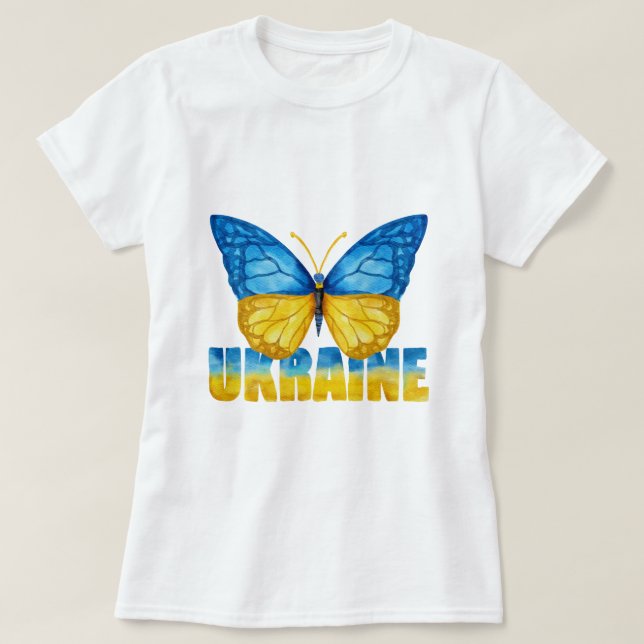 T-shirt UKRAiNE NOUS SOMMES PRÊTS À VOUS (Design devant)