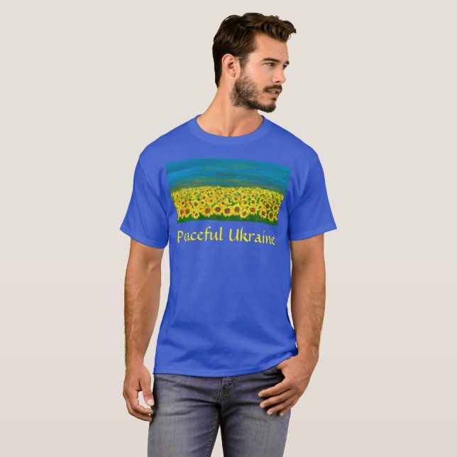 T-shirt Ukraine pacifique (Devant entier)