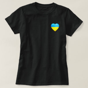 T-shirt Ukraine Pavillon ukrainien Coeur - Liberté