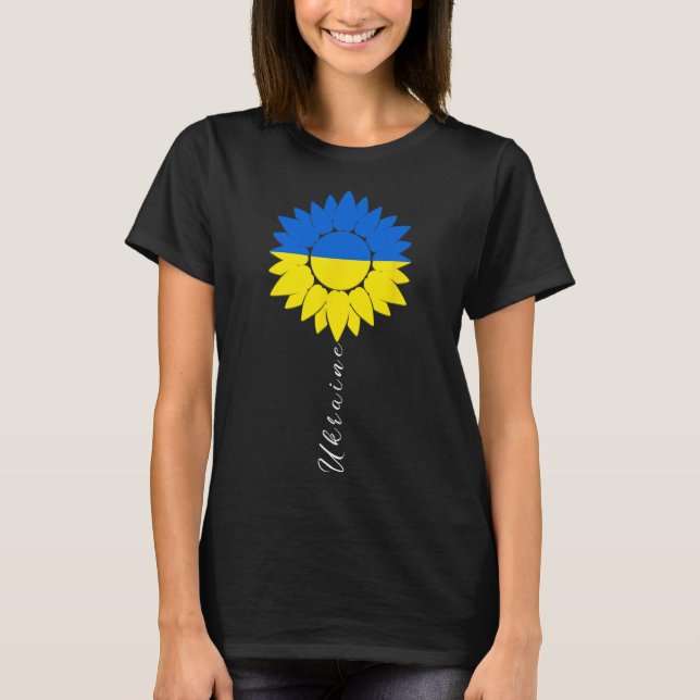 T-shirt Ukraine Sunflower Ukrainian Flag I Stand With Ukra (Devant)