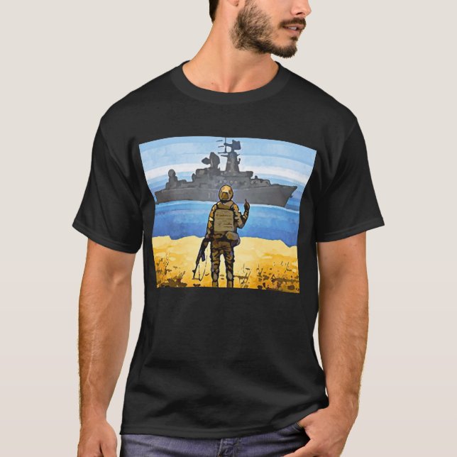 T-shirt Ukraine Timbre postal (Devant)