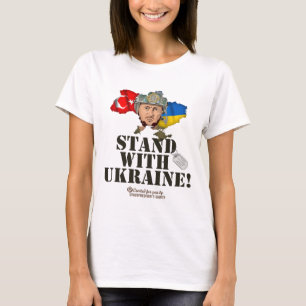 T-shirt Ukraine Turquie Volodymyr Zelensky Soutenez l'Ukra