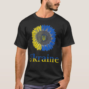 T-shirt Ukraine Ukrainiens Tournesol Vintage Ukraine Fl