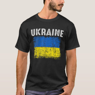T-shirt Ukraine vintage Cadeaux de la fierté du drapeau uk