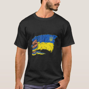 T-shirt Ukraine vintage drapeau ukrainien Fierté drapeau u