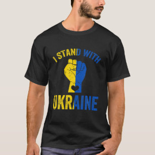 T-shirt Ukrainien Cool ukrainien Je Suis Avec L'Ukraine
