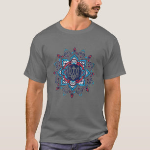 T-shirt Ukrainien   Vintage Tryzub Support Ukrain