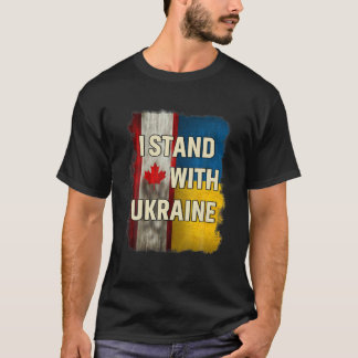 T-shirt Ukrainienne Canada Flag Soutien de l'amiral Fierté
