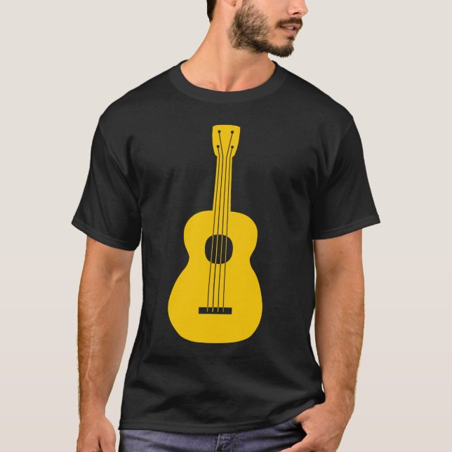 T-shirt Ukulele - Ambre (Devant)