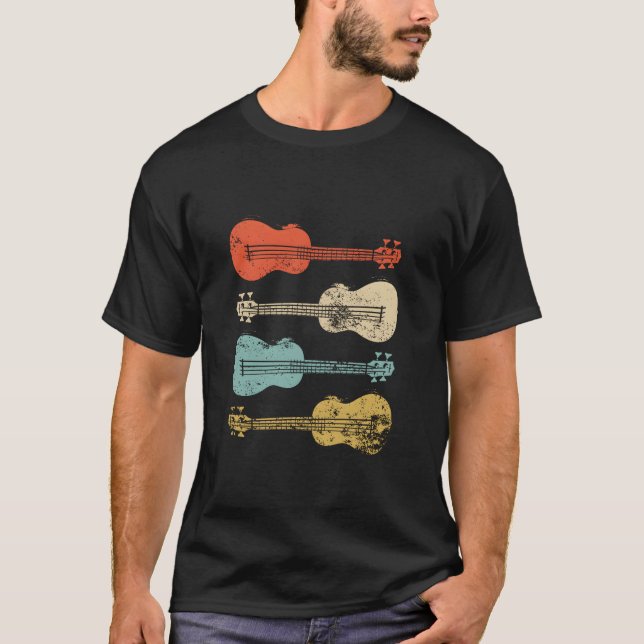 T-shirt Ukulele Colorful Eapple Hawaiian Uke (Devant)