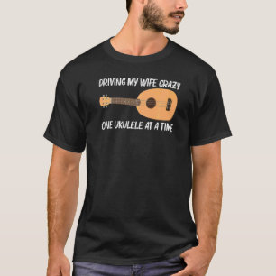 T-shirt Ukulélé Cool Pour Hommes Papa Instrument De Musiqu