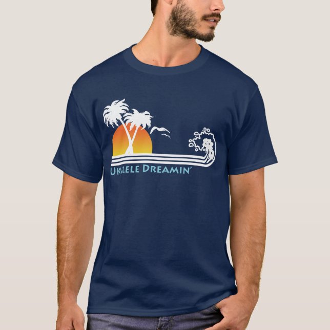 T-shirt Ukulele Dreamin" (Devant)