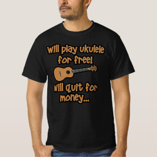 T-shirt Ukulele Drôle