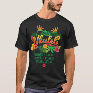 T-shirt Ukulele Music Tee, Hawaiian For Men and Women, Lov