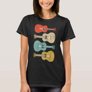 T-shirt Ukulele Musicien Uke Player Retro Vintage Ukulele