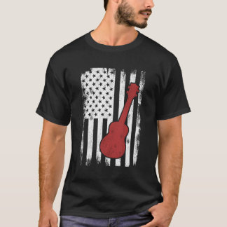 T-shirt Ukulele Player Ukulele Musicien