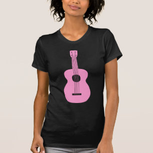 T-shirt Ukulélé - rose