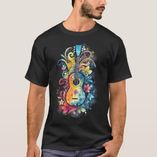 T-shirt Ukulele Uke Joueur guitariste Ukelele Guitare