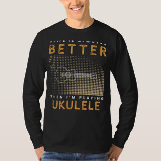 T-shirt Ukulele Utopia : Enlever les sourires dans Lifes C