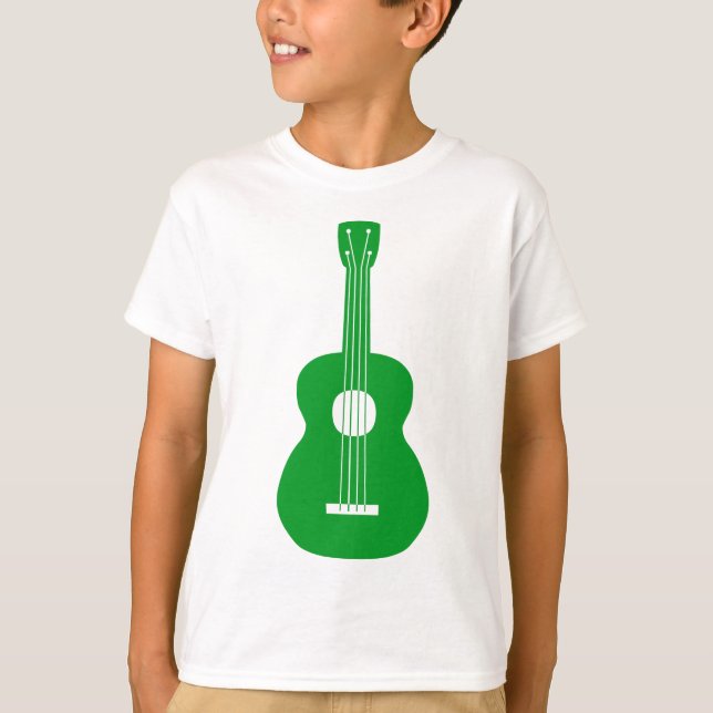 T-shirt Ukulele - Vert herbe (Devant)