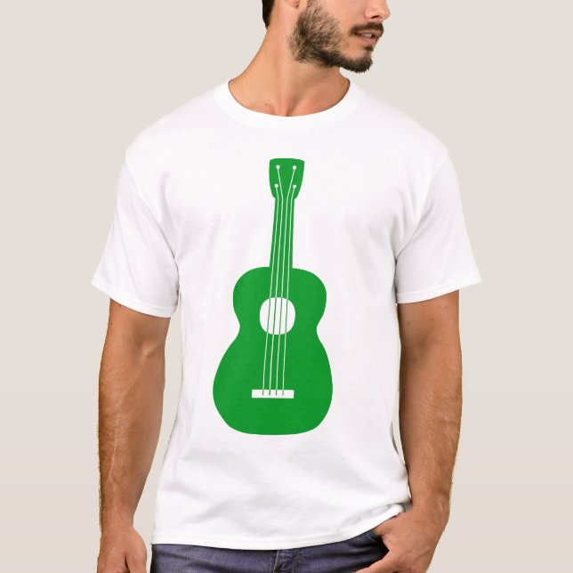 T-shirt Ukulele - Vert herbe (Devant)