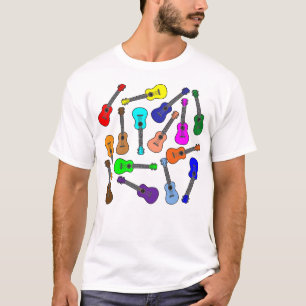 T-shirt Ukuleles Colorés