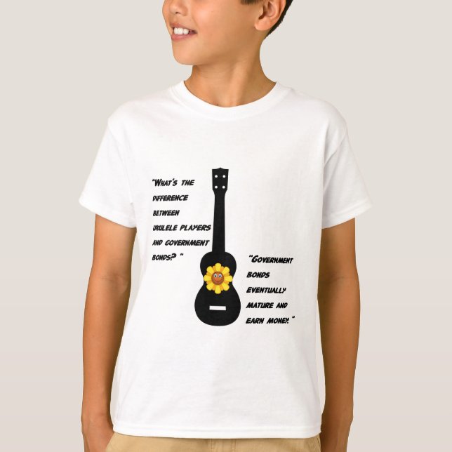 T-shirt Ukulélés et liens (Devant)