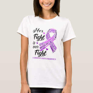 T-shirt Ulcerative Colitis Son combat est notre combat