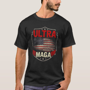 T-shirt Ultra MAGA Anti-Biden US Flag 4Th Of July