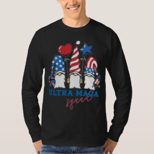 T-shirt Ultra méga Squad Gnomes drapeau américain soutien