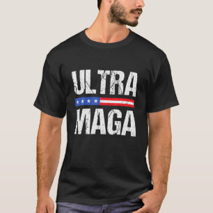 T-shirt Ultra Mega Trump 2024 Proud ULTRA MAGA avec USB Fl