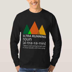 T-shirt Ultra Running Drôle Définition De Coureur De Marat
