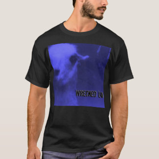 T-shirt 'Um chemise 1995 bleue détruite de tour du monde