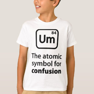 T-shirt Um le symbole atomique pour la confusion