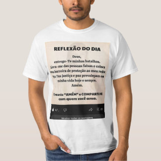 T-shirt Uma camiseta Masculino gola canoa simples