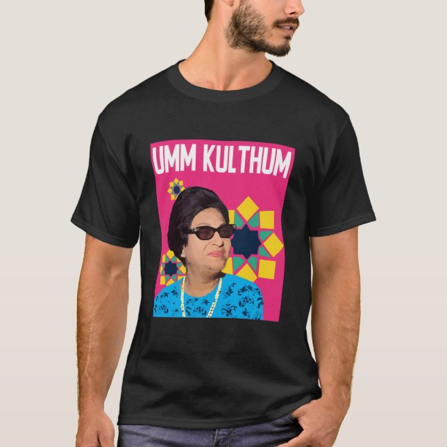 T-shirt Umm Kulthum Pop Art Scoop ajusté (Devant)