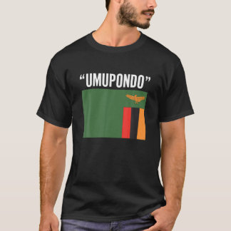 T-shirt Umupondo Pseudo Par Zambians I Funny Zambie Drapea