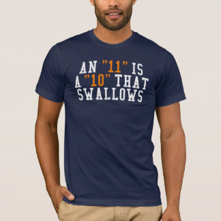 T-shirt Un "11" est un "10" ce des hirondelles